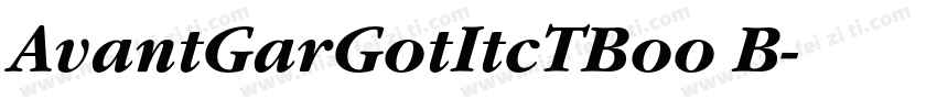 AvantGarGotItcTBoo B字体转换